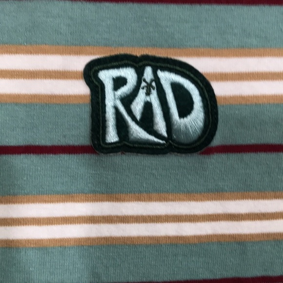 Dutch Bros “Rad” Short Sleeve Stripe T-Shirt           size S - Picture 2 of 8